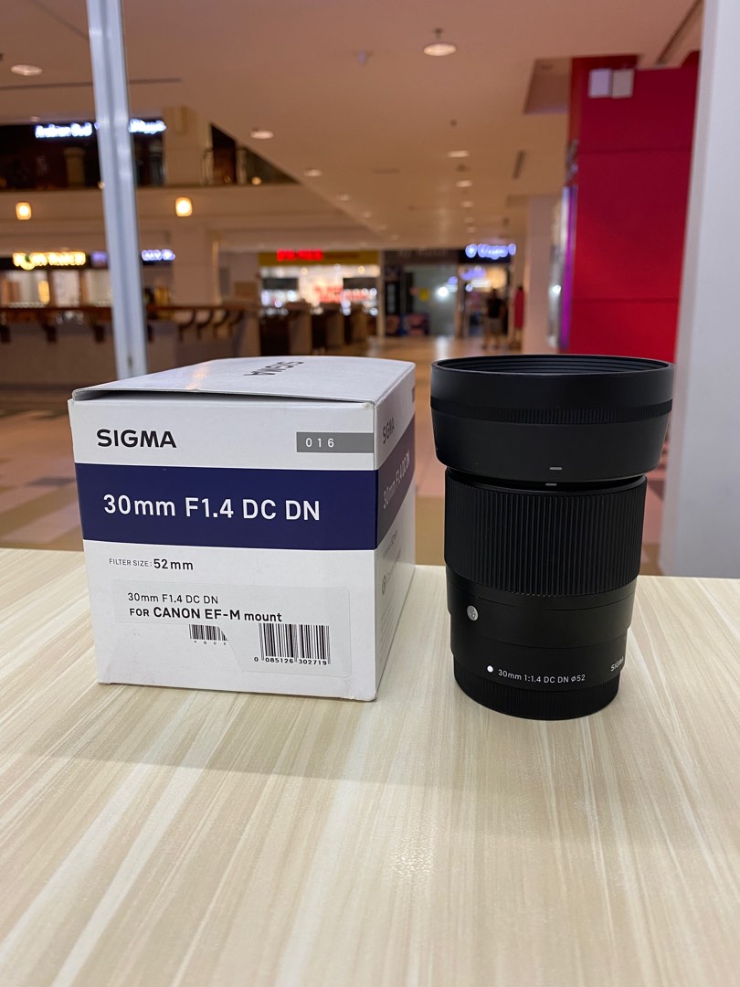 SIGMA 30MM F1.4 DC DN CONTEMPORARY LENS FOR CANON EF-M MOUNT (99