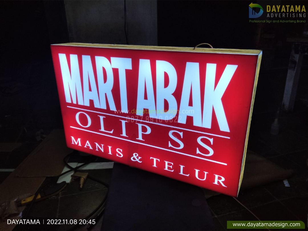 Signage Neon Box Akrilik dan Huruf Timbul Custom, Serba Serbi, Preorder