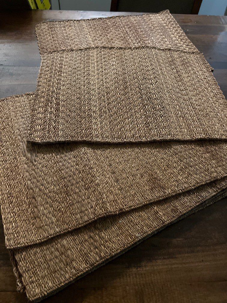 Sisal table mat set of 7, Furniture & Home Living, Kitchenware
