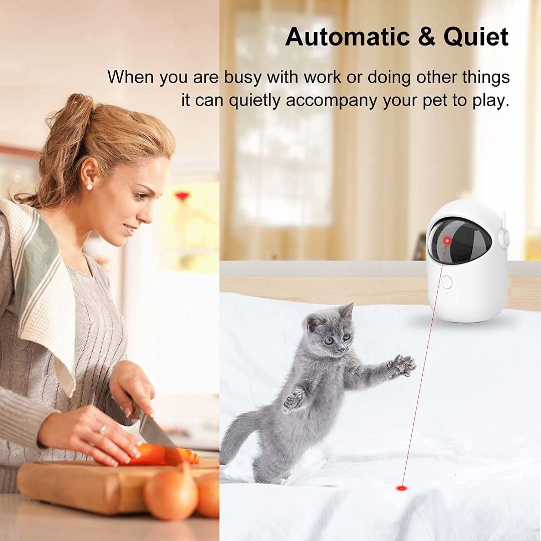 Automatic laser clearance pointer for dogs