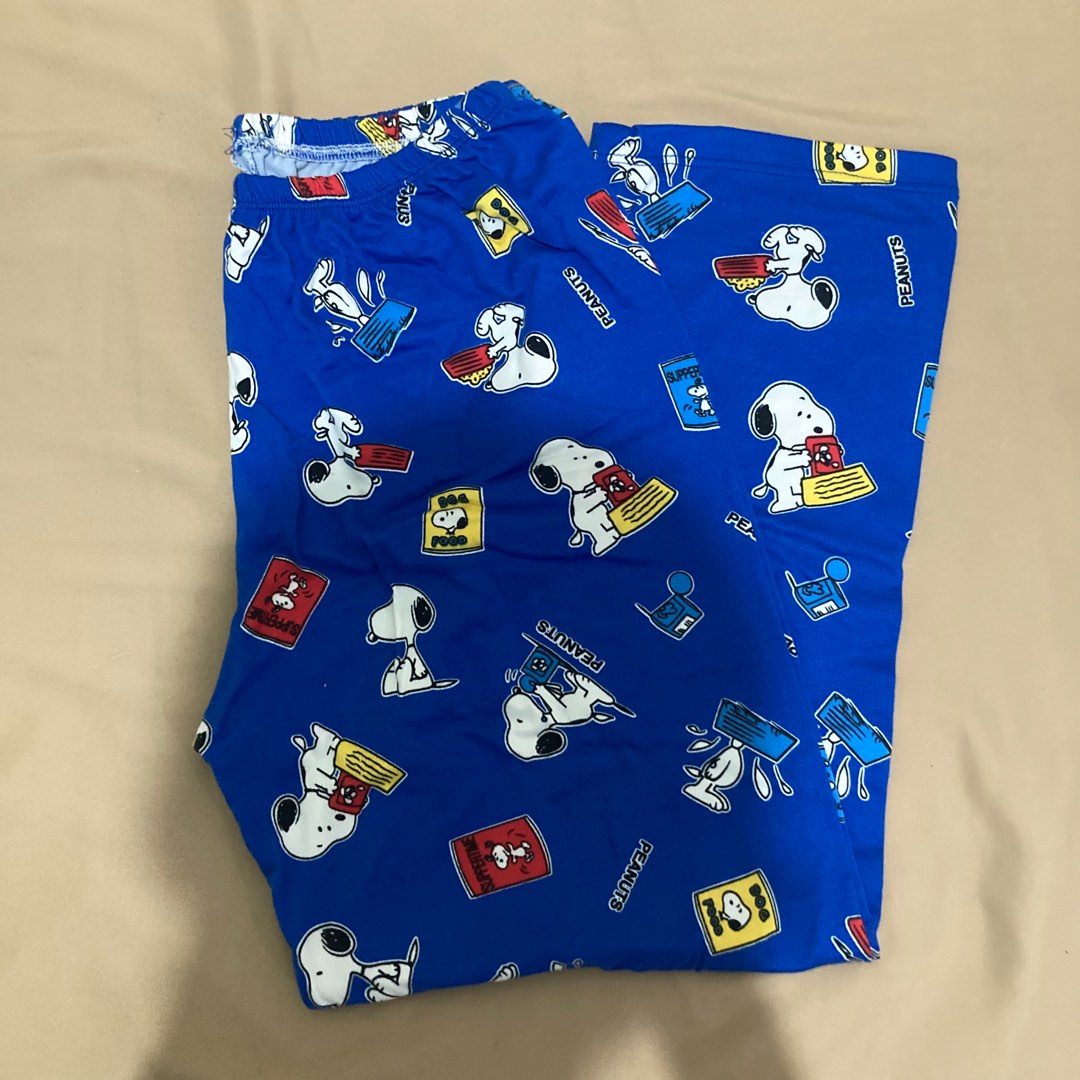 Snoopy Retro Blue Cotton Pajama, Babies & Kids, Babies & Kids Fashion ...