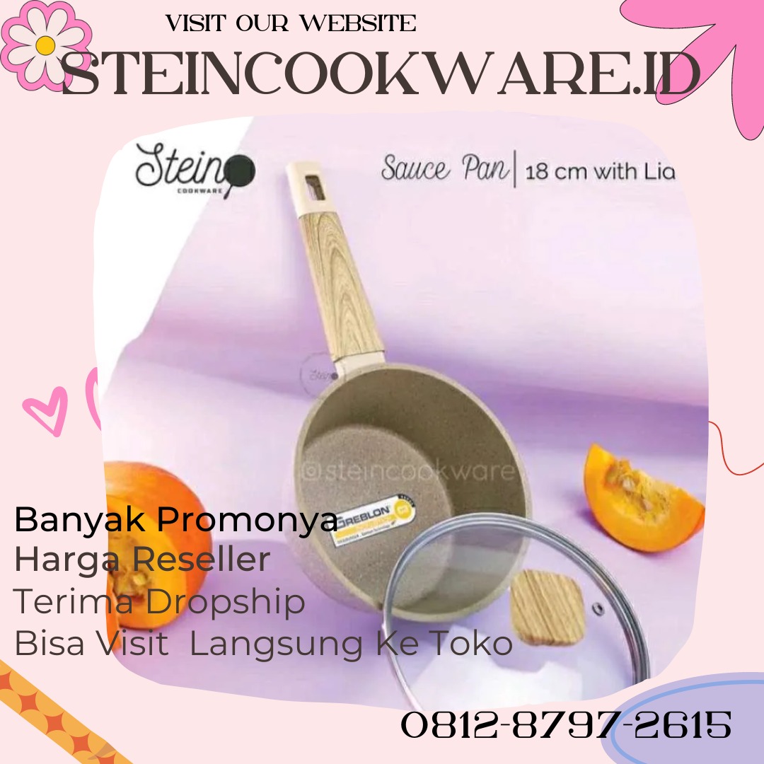Stein cookware Saucepan 18cm Panci Rebus 18cm Granite Anti Lengket