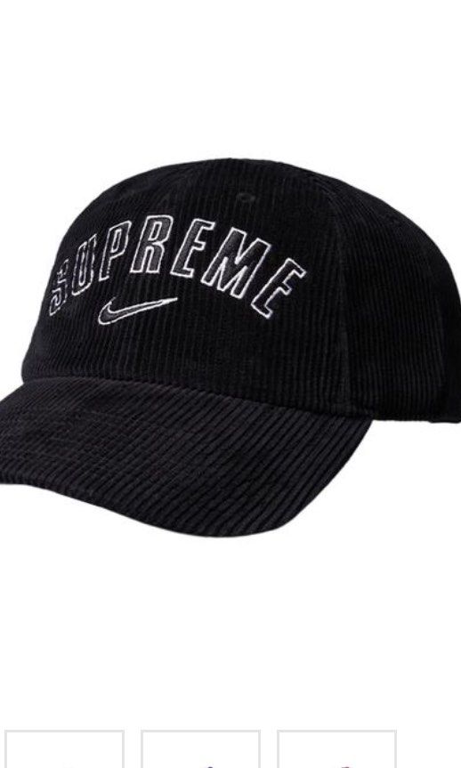 Supreme × TNF Split 6-Panel Black - 帽子