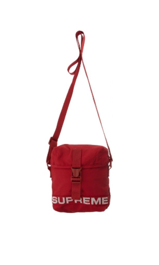 Red supreme shoulder bag on sale