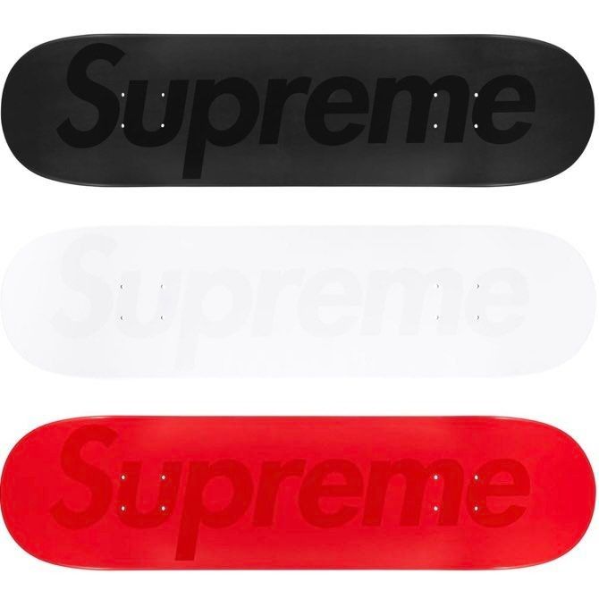 Supreme Tonal Box Logo Skateboard Deck Red