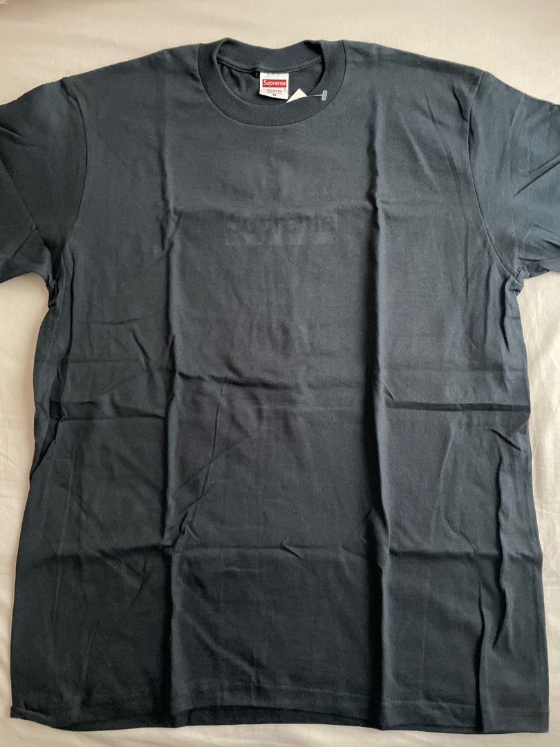 Supreme Tonal Box Logo Tee Black - Tシャツ/カットソー(半袖/袖なし)