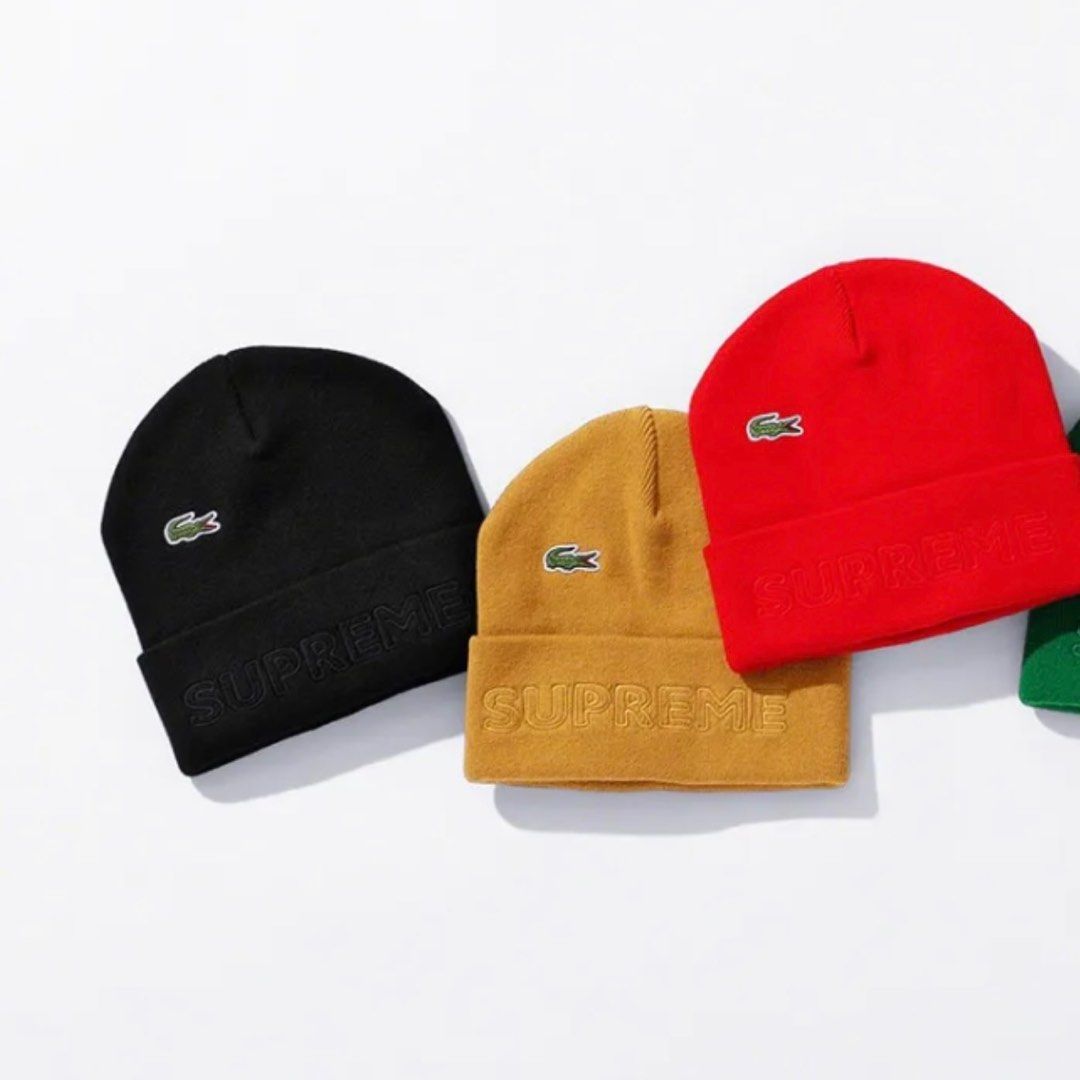 Supreme x Lacoste 毛帽