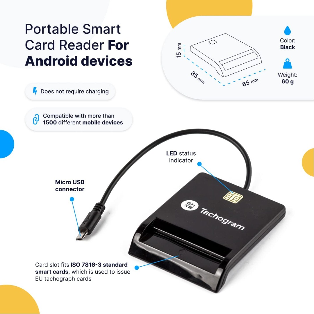 Tachograph card reader Read, download, track and analyse your driver