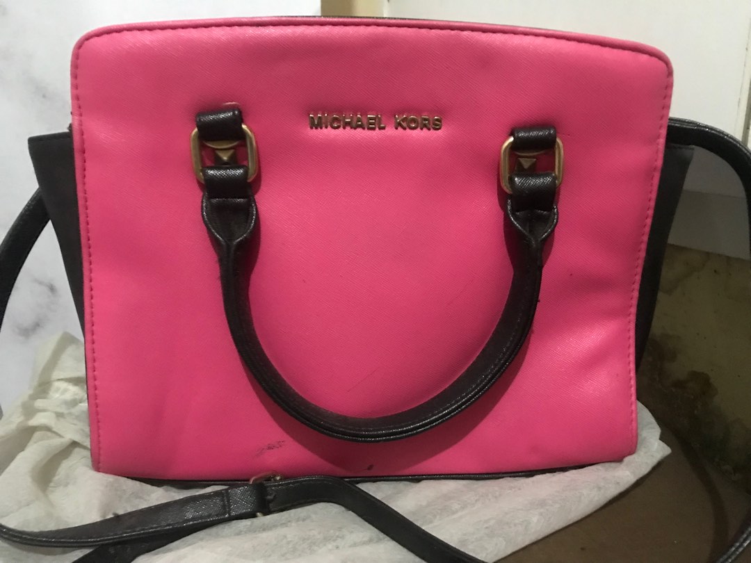 Tas michael kors kw pink Barang Mewah Tas Dompet di Carousell