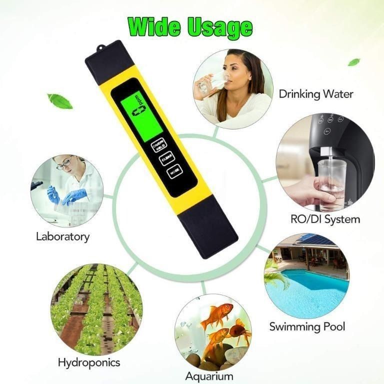 TDS Meter Digital Water Test Meter, TDS Temperature & Conductivity ...