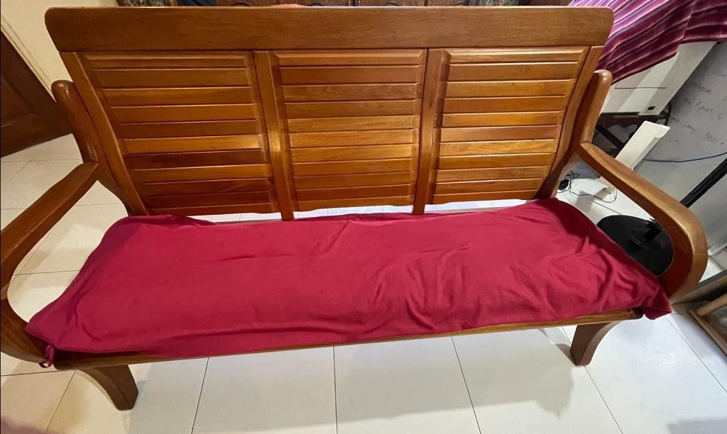 Teak wood, Furniture & Home Living, Furniture, Sofas on Carousell