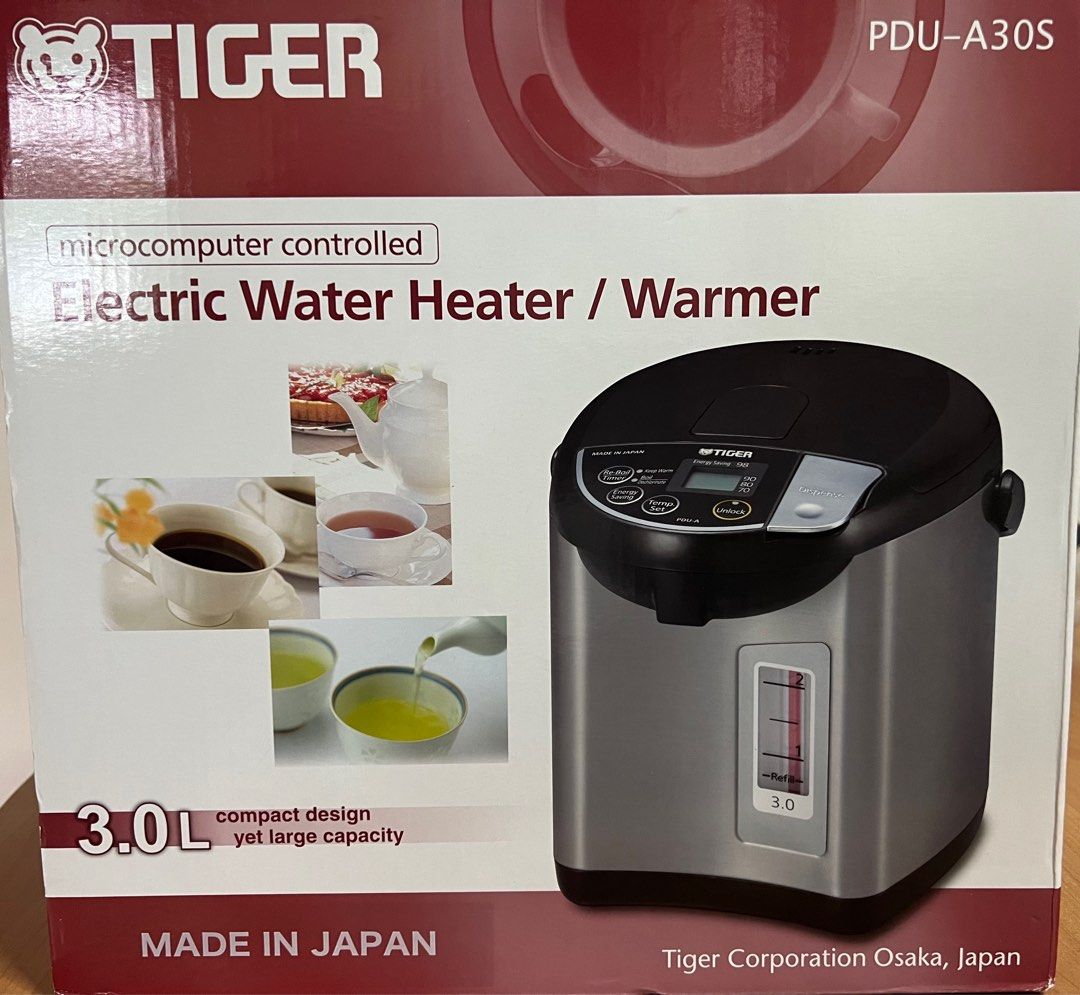 Tiger Electric Water Heater / Warmer 3.0L, TV & Home Appliances, Kitchen Appliances, Kettles