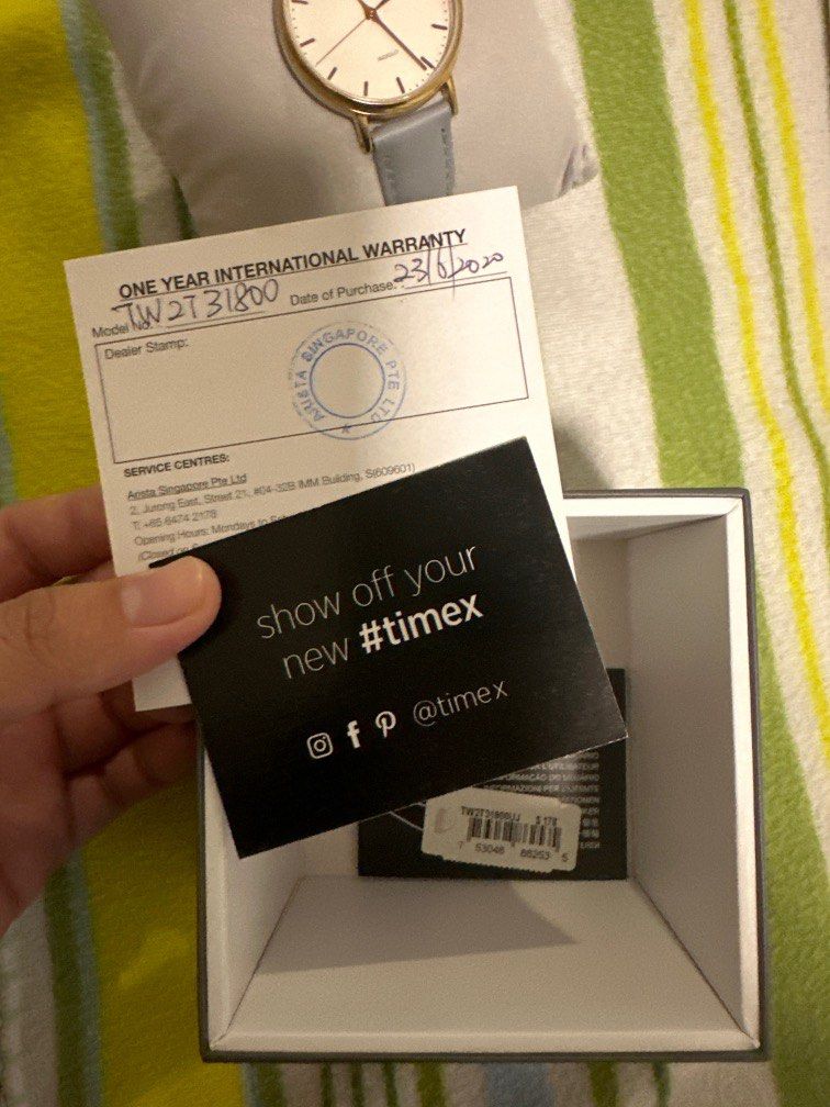 Timex Indigo Watch in Grey, Luxury, Watches on Carousell