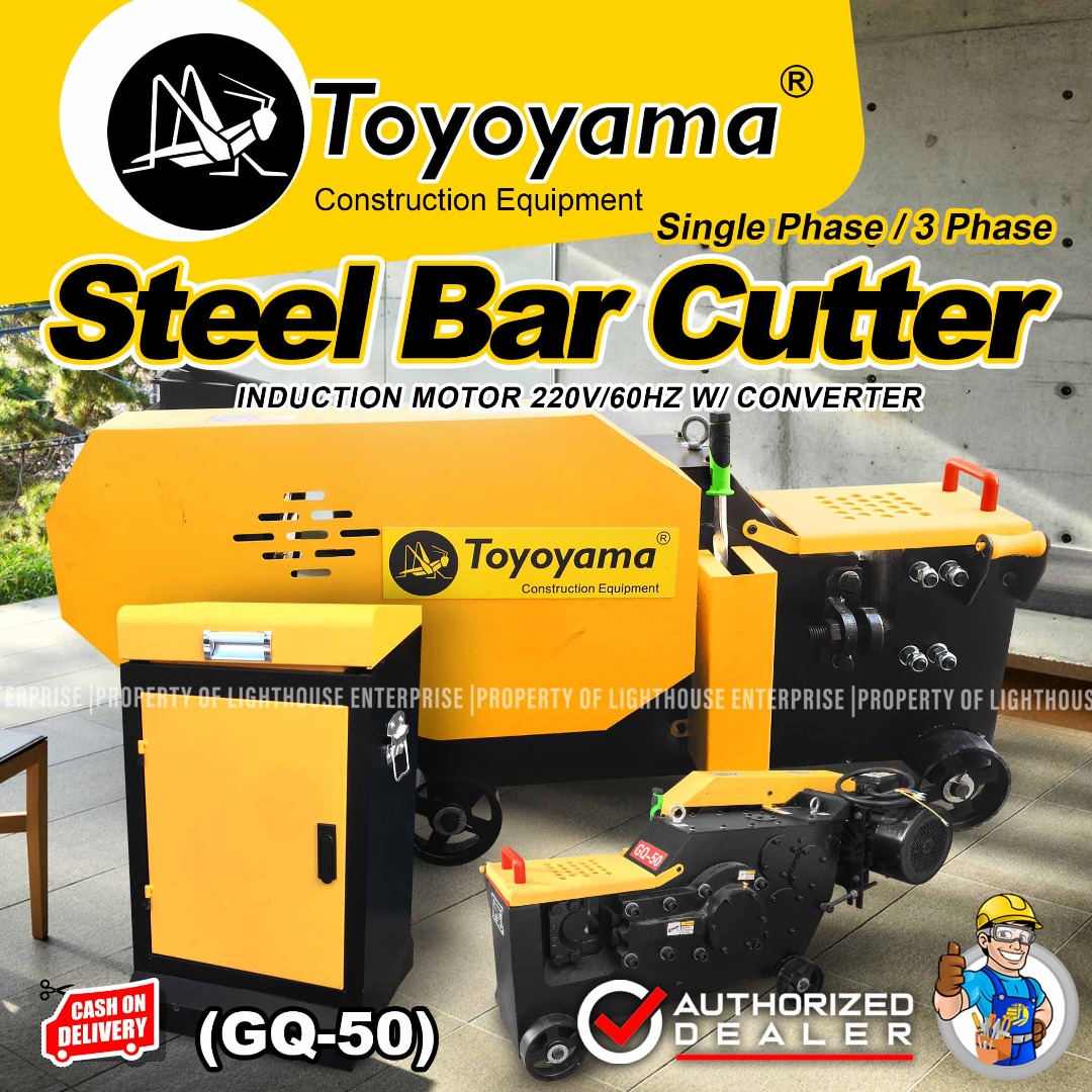 TOYOYAMA Industrial Steel Bar Cutter Single Phase/ Three Phase 220V