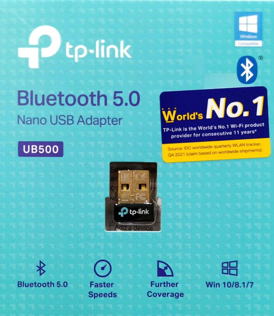 TP-Link UB500 Nano USB Bluetooth 5.0 Adapter | Bluetooth Receiver (Category: Networking) located in Makati City. Submitted by techubstoreandaccessories (Listing ID 1215835552, Image 2). Description: TP-Link UB500 Bluetooth 5.3 Nano USB Adapter | Bluetooth Dongle Ready for Pick Up / Delivery ‼️ 📌 DETAILS: ✅Actual Picture Posted. ✅BRAND NEW & ORIGINAL. ✅7 Days Replacement for Factory Defects and 1year Warranty. (Terms and conditions apply) -------