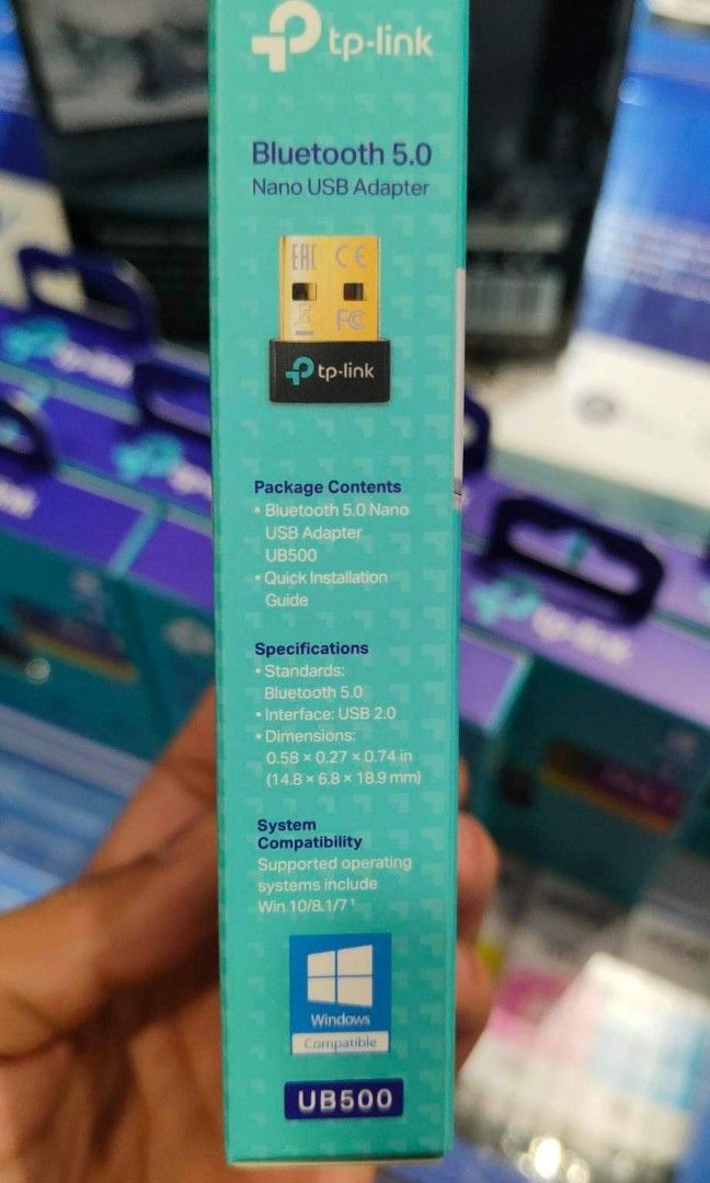 TP-Link UB500 Nano USB Bluetooth 5.0 Adapter | Bluetooth Receiver (Category: Networking) located in Makati City. Submitted by techubstoreandaccessories (Listing ID 1215835552, Image 3). Description: TP-Link UB500 Bluetooth 5.3 Nano USB Adapter | Bluetooth Dongle Ready for Pick Up / Delivery ‼️ 📌 DETAILS: ✅Actual Picture Posted. ✅BRAND NEW & ORIGINAL. ✅7 Days Replacement for Factory Defects and 1year Warranty. (Terms and conditions apply) -------