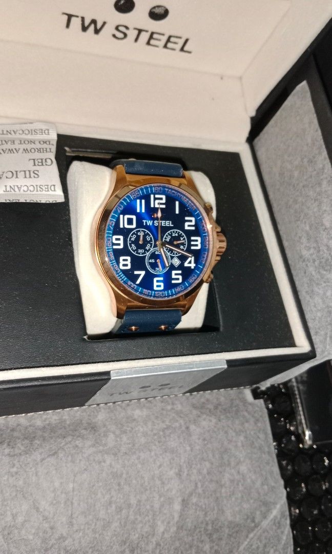 RUSH SALE TW Steel Pilot TW407 Chronograph Oversized Watch Men s