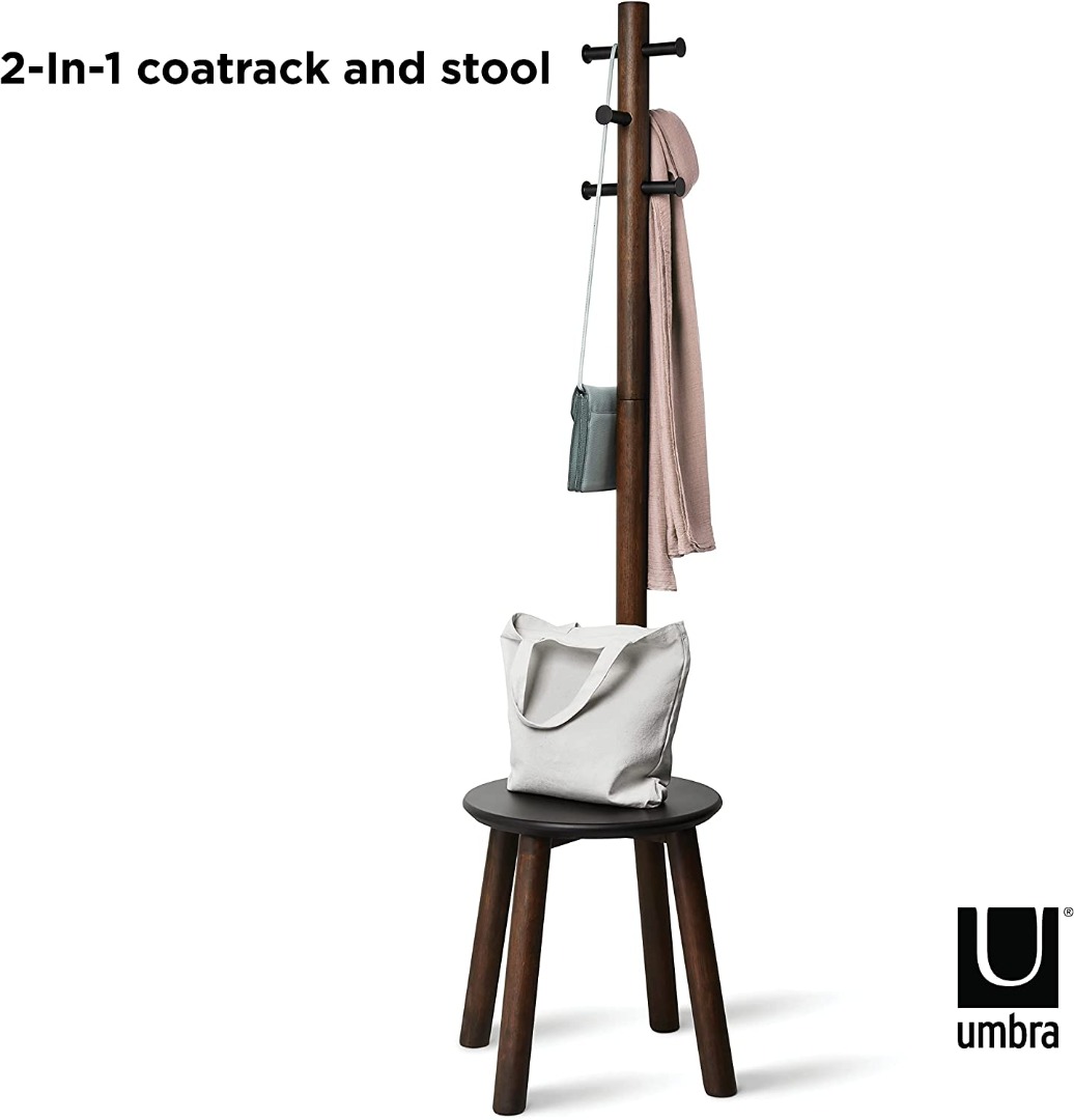Umbra USA Pillar Coat Rack, Stool, Furniture & Home Living, Home Decor