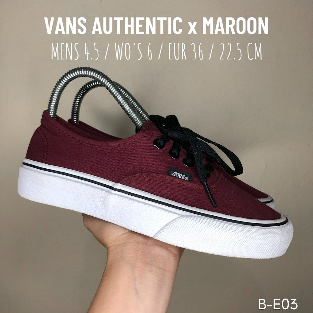 Vans authentic 2024 maroon