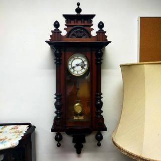 Vintage Vienna Spring-driven  Chiming Wall Clock