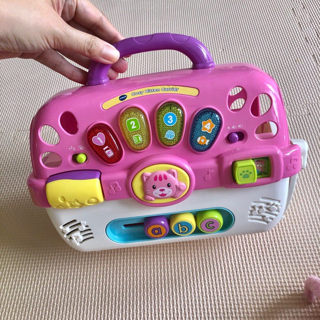 Vtech cosy kitten pet carrier toys/little tikes/fisher price/leapfrog