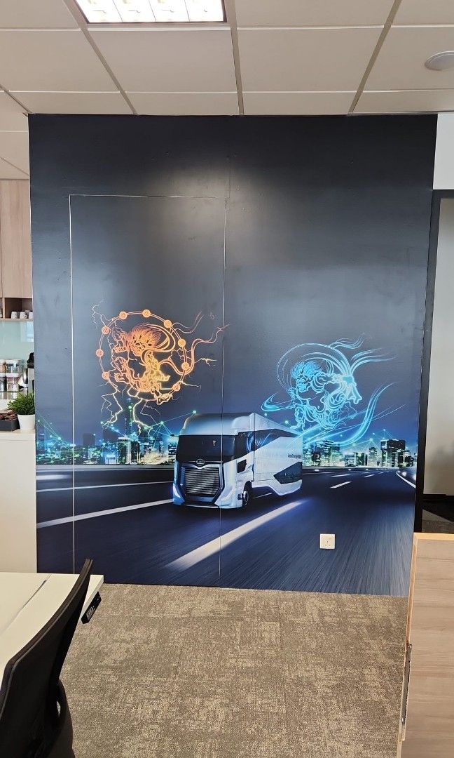 WALL MURAL STICKER PRINTING INSTALLATION, Furniture & Home Living