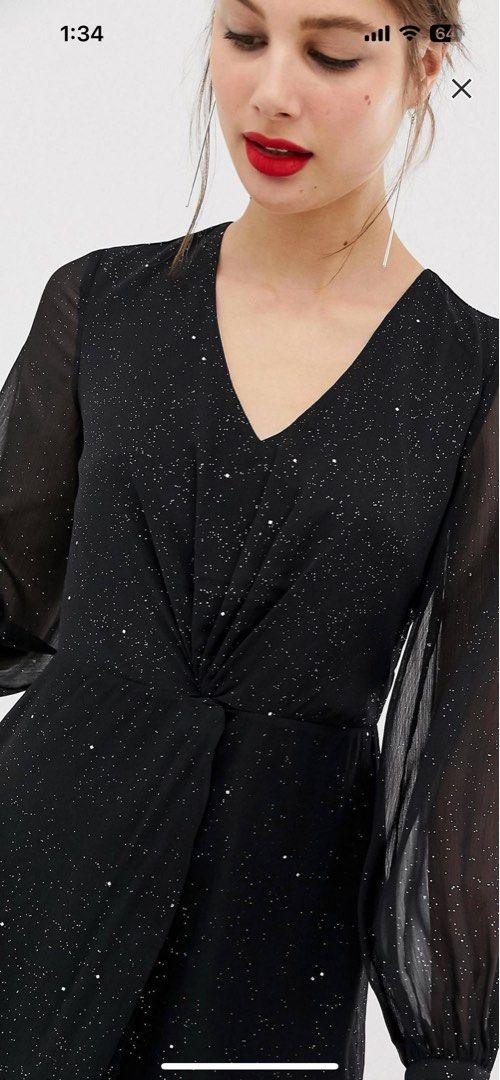 Warehouse hanky top hem dress