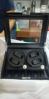 Watch Winder 4 Watch Automatic Rotate with 6 Display Storage