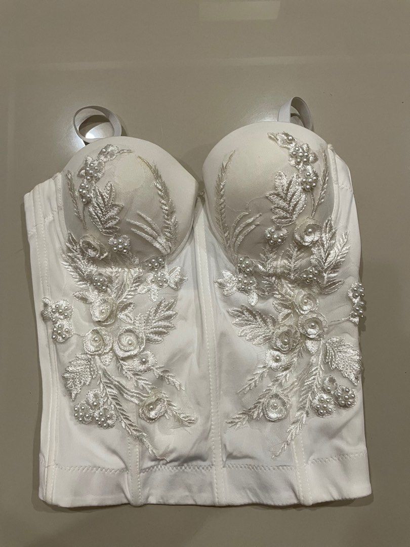 Embroidered corset top - Women