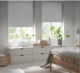 White Sunscreen Roller Blinds for home or office - various sizes