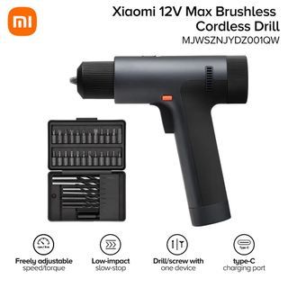 XIAOMI MIJIA 12V Cordless Brushless Electric Drill Kit