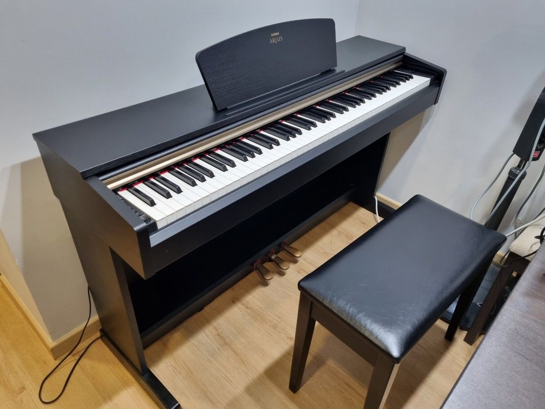 Yamaha YDP-144 Digital Piano Keyboard, 88 Key Black