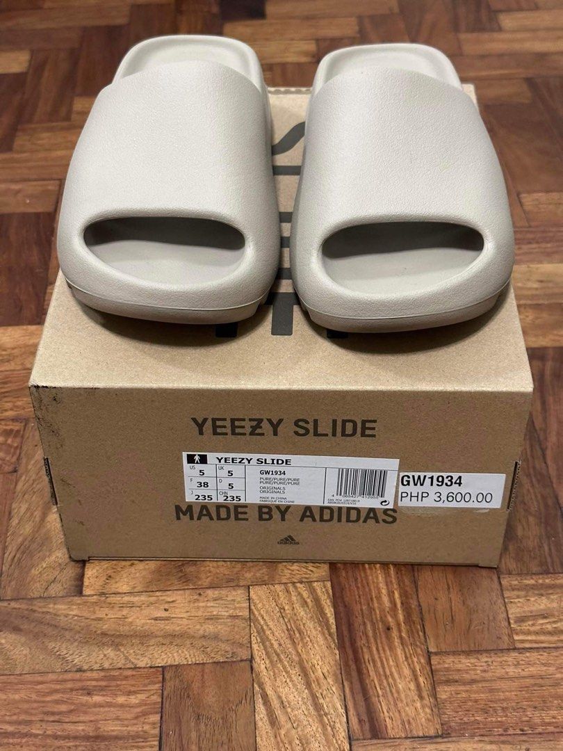 Yeezy Slide - Pure, Women's Fashion, Footwear, Slippers and slides ...