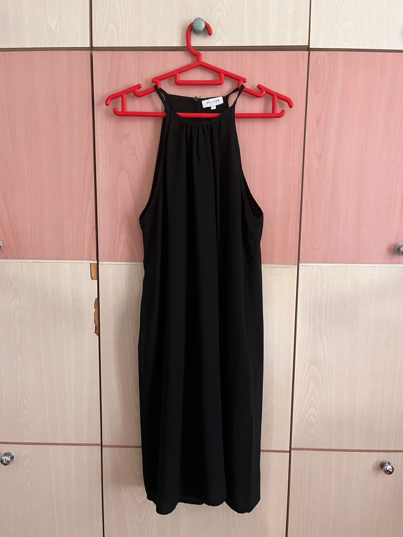 Zalora Black Halter Dress, Women's Fashion, Dresses u0026 Sets, Dresses on  Carousell
