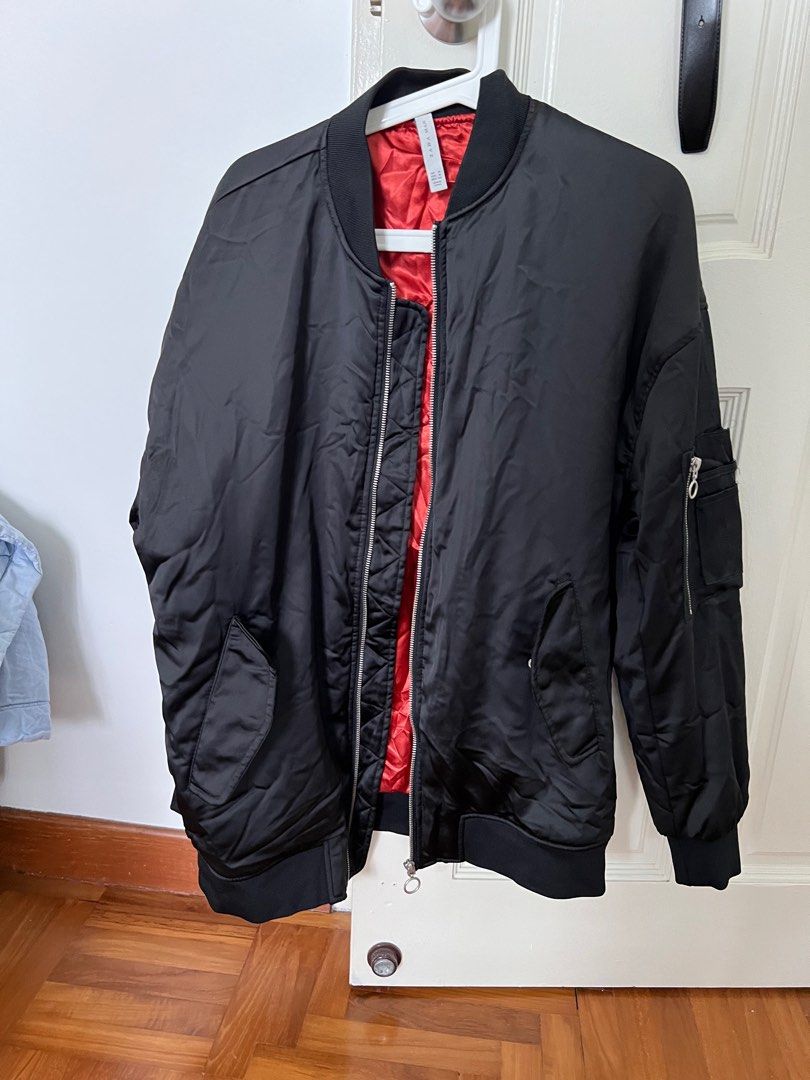 ZARA Light Puffer Bomber Jacket Size M, Men's Fashion, Coats