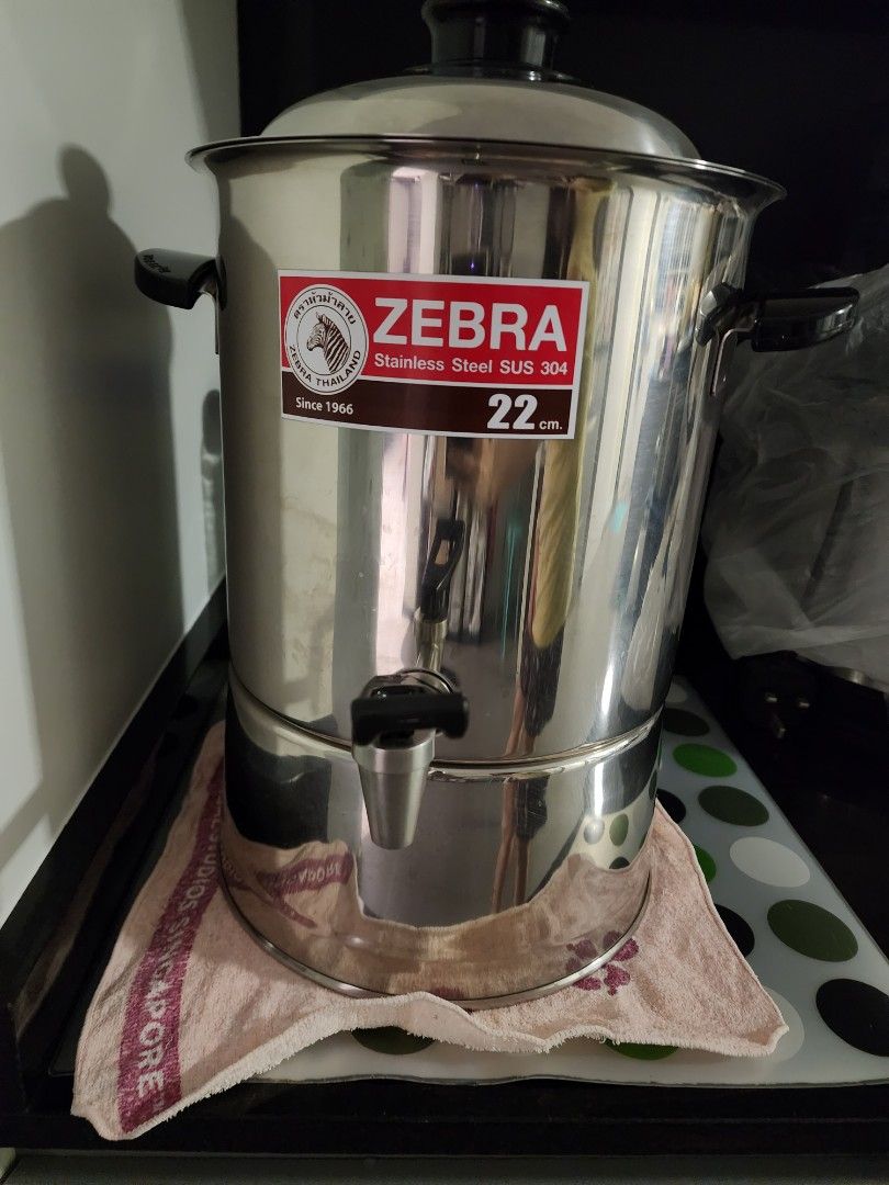 Zebra 22cm stainless steel water dispenser, Furniture & Home Living, Kitchenware & Tableware