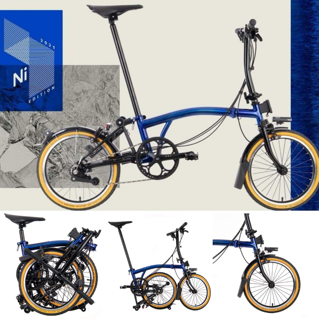 全球限量125部Blue Nickel Brompton bike, 運動產品, 單車及配件