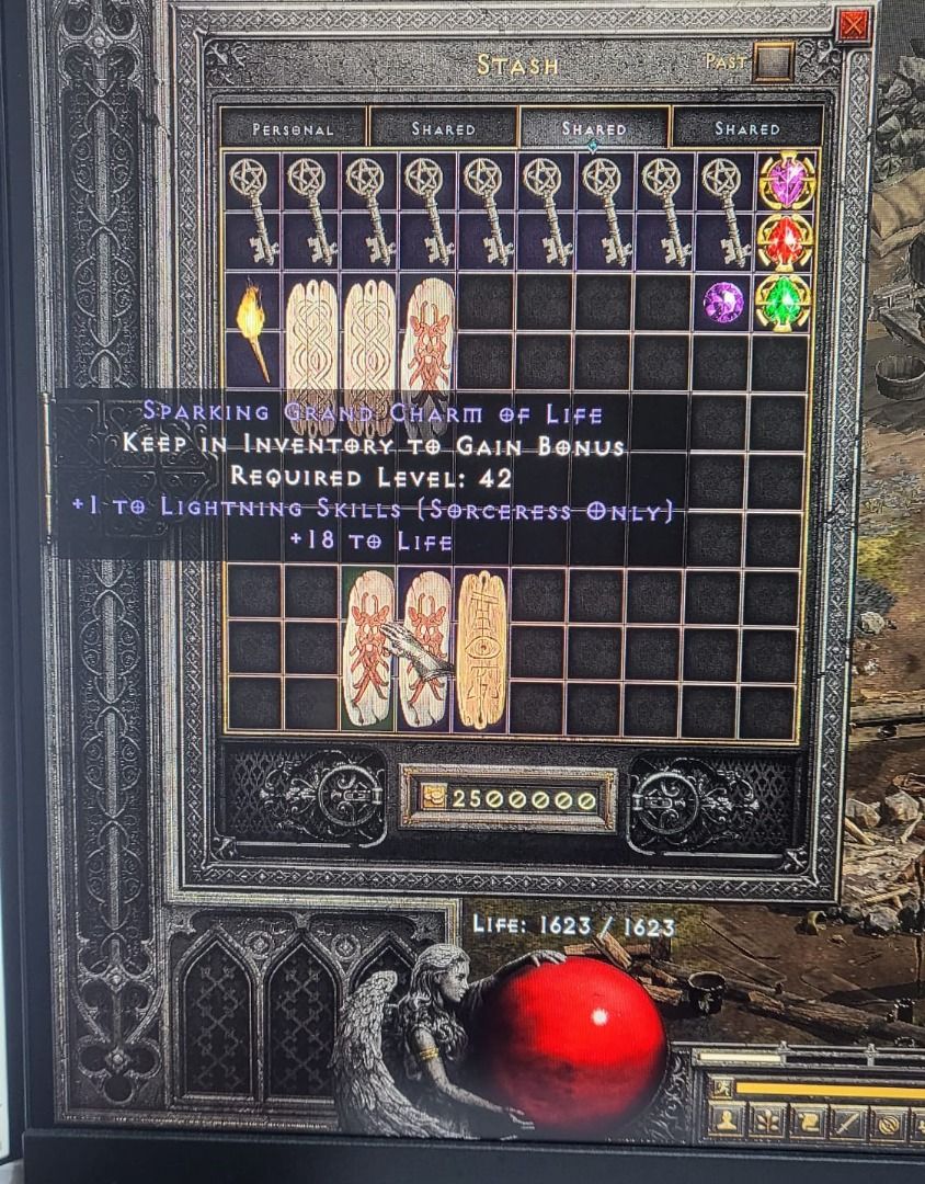 D2 D2R Diablo 2 Resurrected (PC)💥 NL 💥 8x Cold Skills Grand Charm with  mods