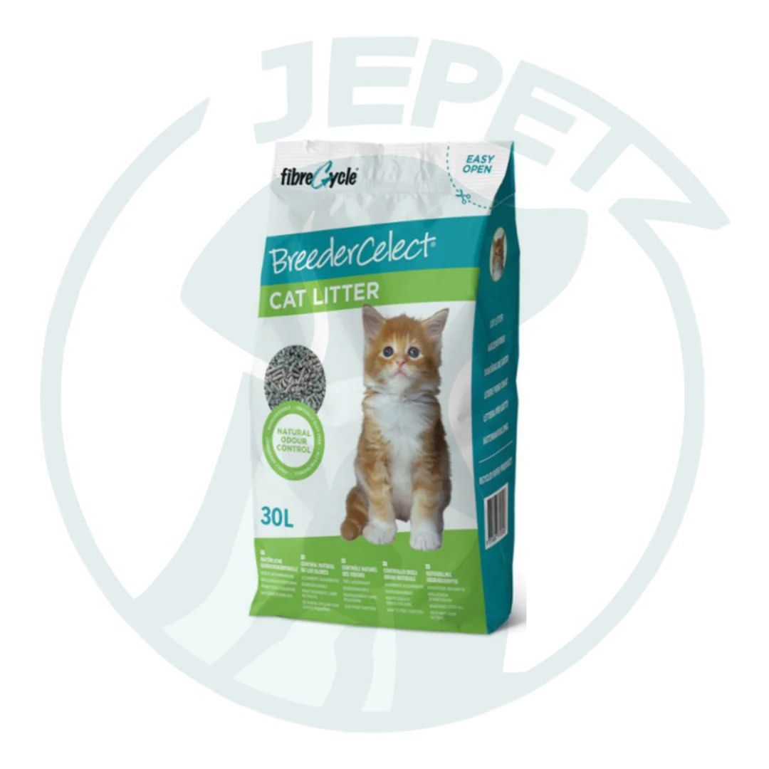 4 FOR 110 Breeder Celect Recycled Paper Cat Litter 30L Pet