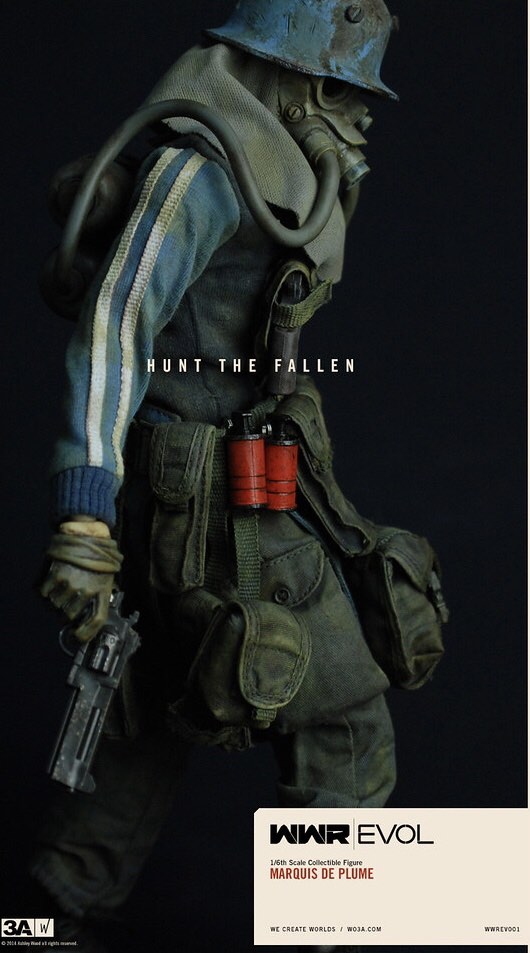 ThreeA MARQUIS DE PLUME WWR EVOL 1/6 絶版 EVOL Marquis de Plume by Ashley Wood (one sixth) toy release