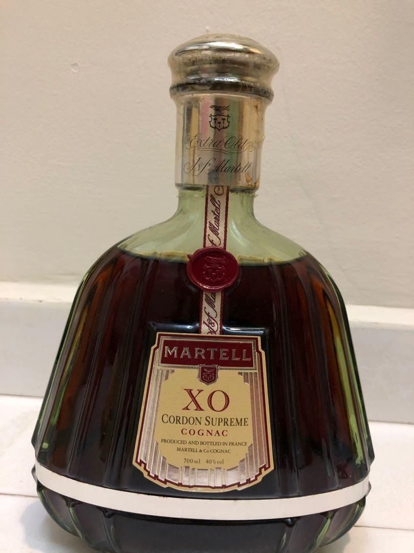 舊酒回收馬爹利Martell XO Cordon Supreme Cognac 進口白蘭地, 嘢食 
