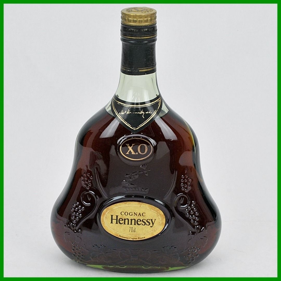 未開栓珍藏品軒尼詩XO cognac 干邑白蘭地老綠瓶金蓋, 嘢食& 嘢飲, 酒精 