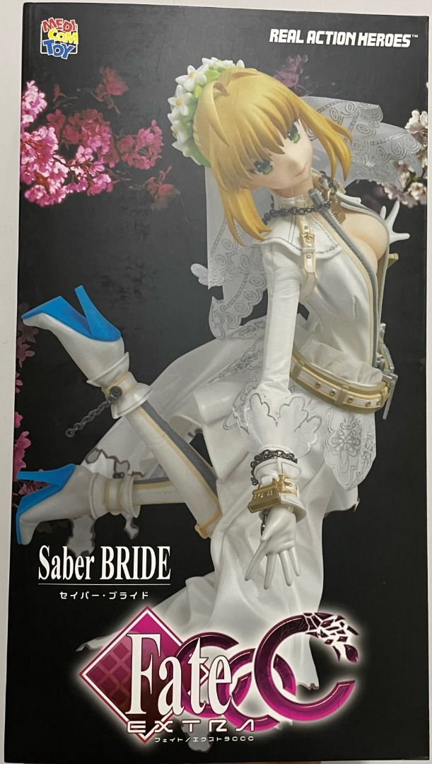 全新Medicom TOY RAH Fate EXTRA CCC Saber Bride 嫁王尼祿Nero Real