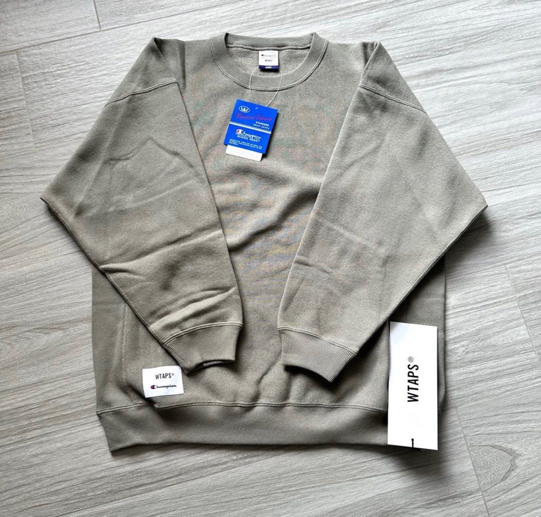 全新現貨Wtaps x Champion Reverse Weave Crew Neck Olive Drab(M ...