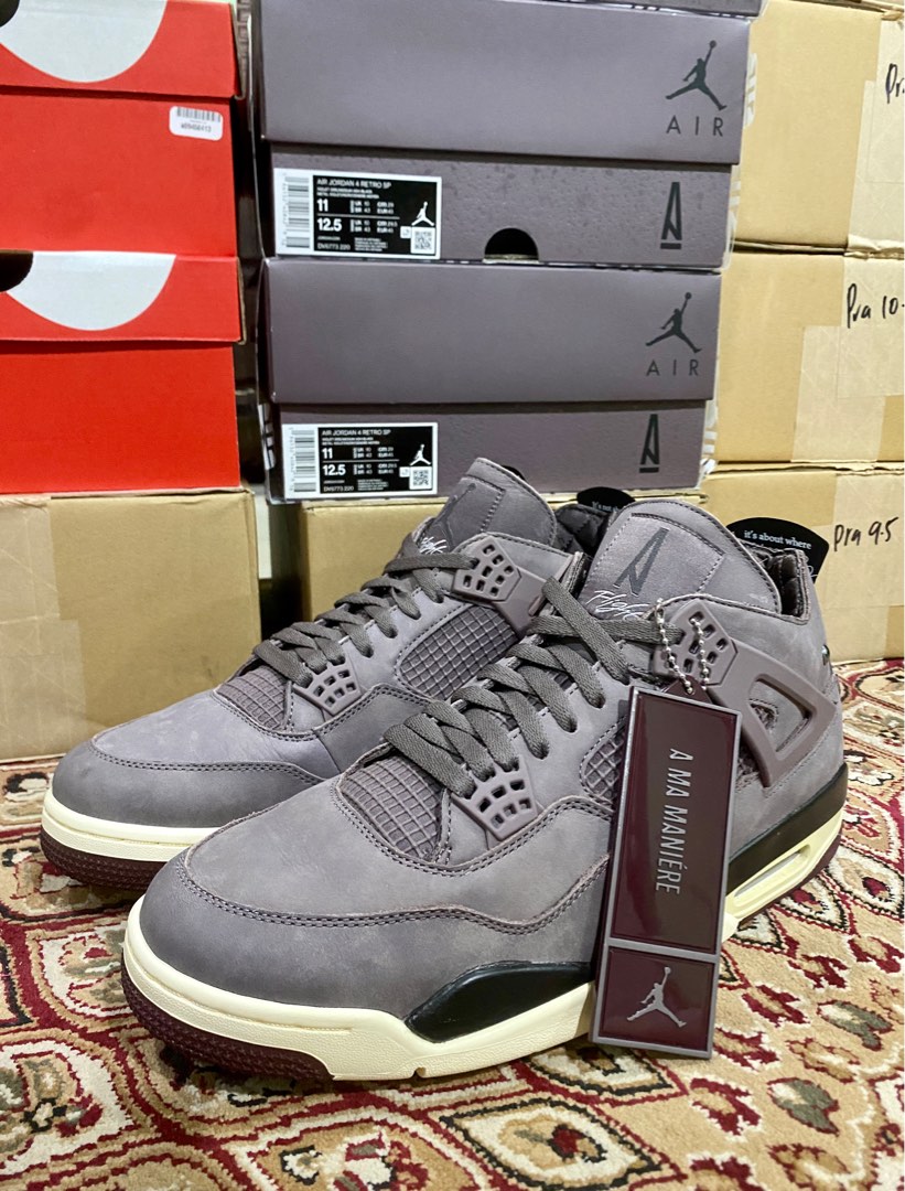 A Ma Mani re X Air Jordan 4 Violet Oreo Men s Fashion Footwear