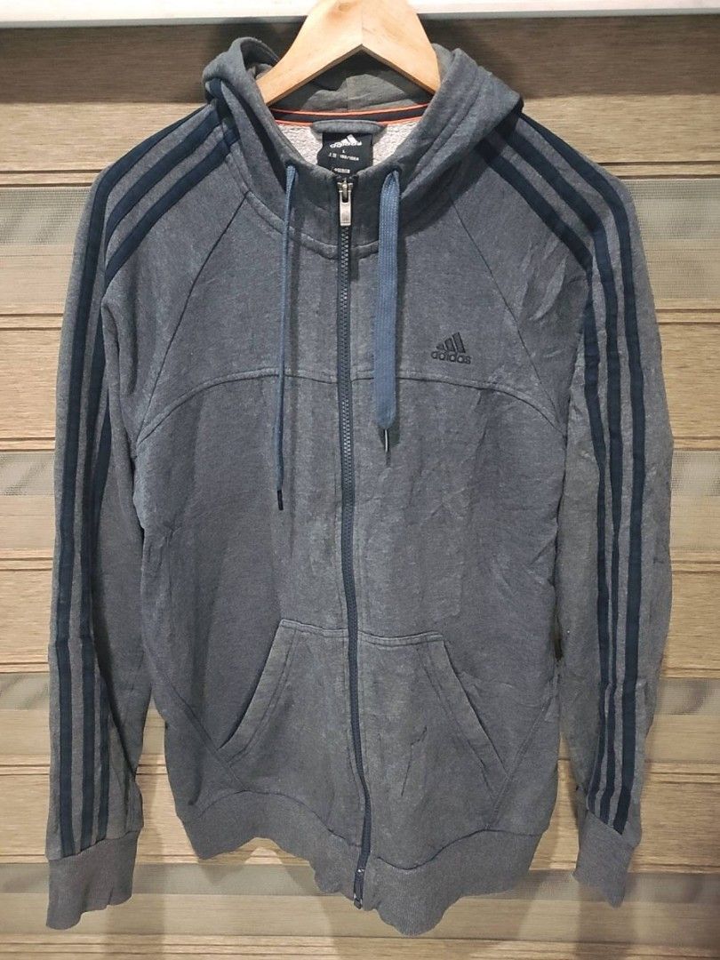 Dark gray adidas hoodie top