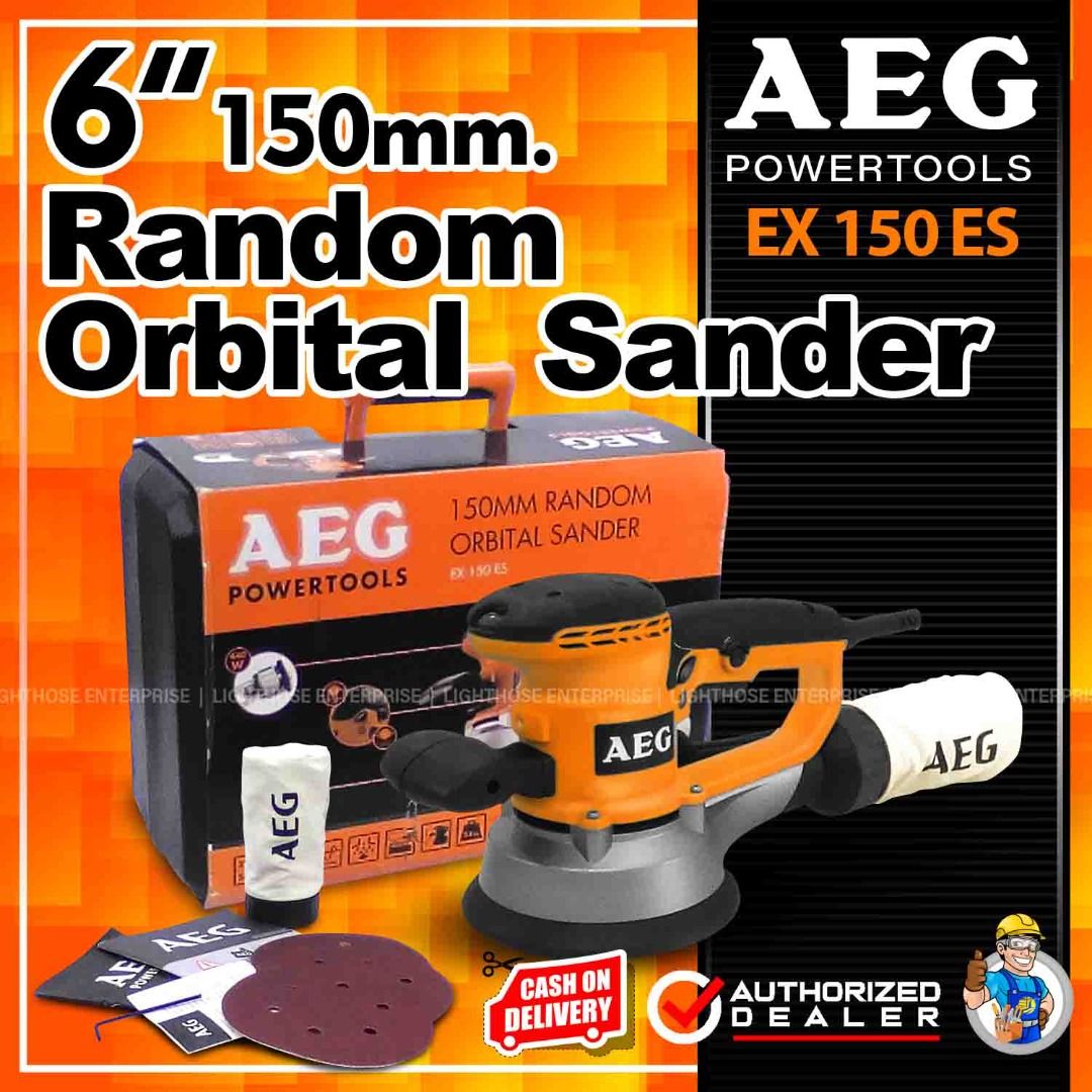 Aeg 150mm shop orbital sander