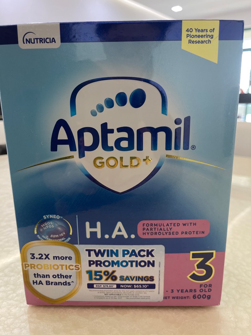 2 boxes of Aptamil Gold+ H.A. stage 3 , Babies & Kids, Nursing