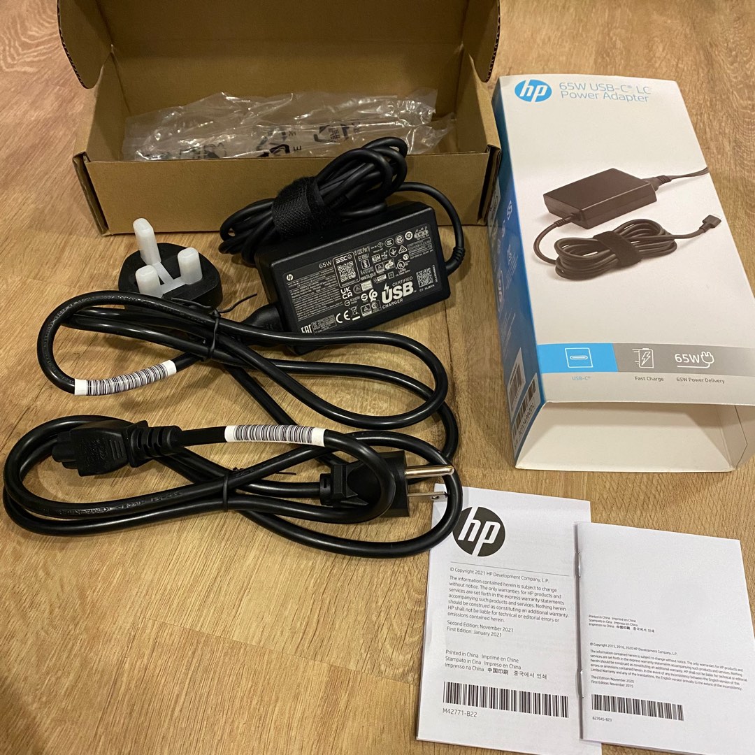 (Authentic 100) New never used HP 65W USBC LC Power Adapter HP 65W