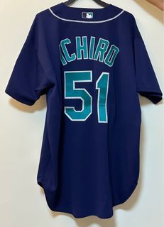 Ichiro Suzuki Seattle Mariners authentic rookie jersey sz 44 L rare patch  2001